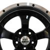 Two-Tone Black w/ Polished Lip 17x9 Alloy Wheel (5x5) for JK - Image 2